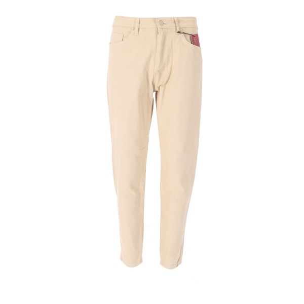 By Selfy High Waisted Mom Fit Women's Jean Pants Beige