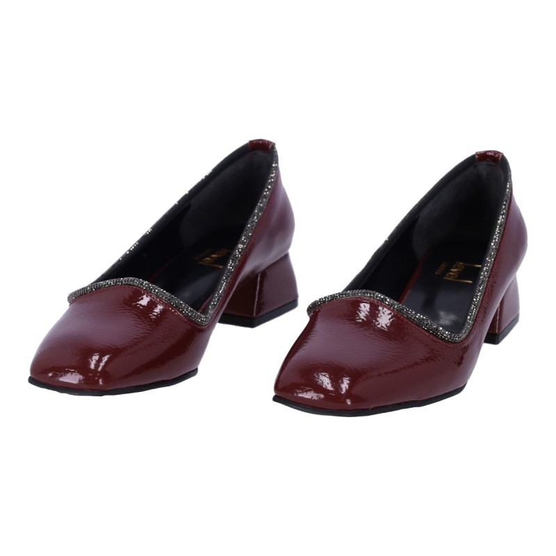 Level Shoes Δερμάτινες Γόβες με Χοντρό Τακούνι Level Shoes Δερμάτινες Γόβες με Χοντρό Τακούνι