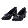 Level Shoes Δερμάτινες Γόβες με Χοντρό Τακούνι Level Shoes Δερμάτινες Γόβες με Χοντρό Τακούνι