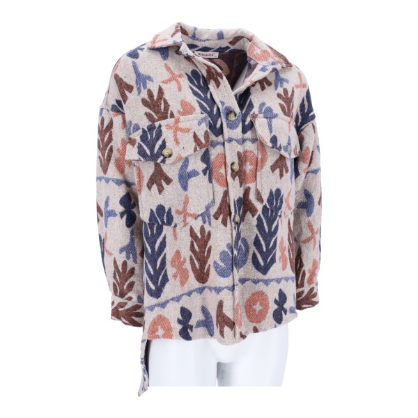 MERGAZZER Women's Printed Shirt with Pockets