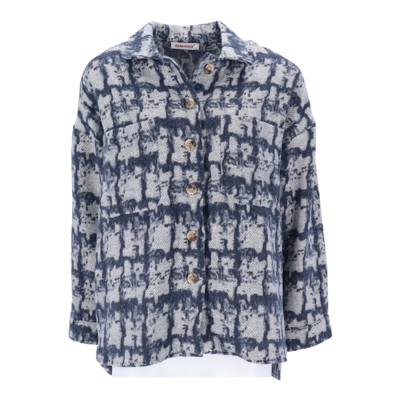 ΜARGAZZER Γυναικείο Πουκάμισο Με Τσέπες Σε Μπλέ Χρώμα