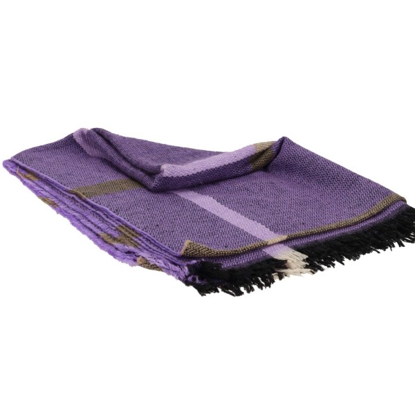 Yerli Uretim Γυναικεία Πασμίνα Μωβ Καρό