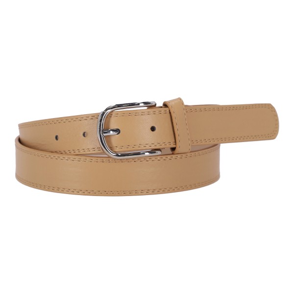 Lata Women's Leather Belt With Stitches