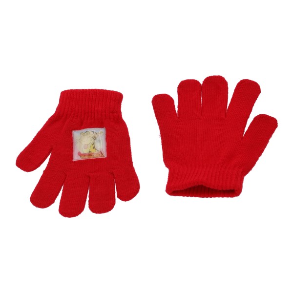 Stamion Παιδικά Γάντια Σε Κόκκινο Χρώμα Με Σχέδιο