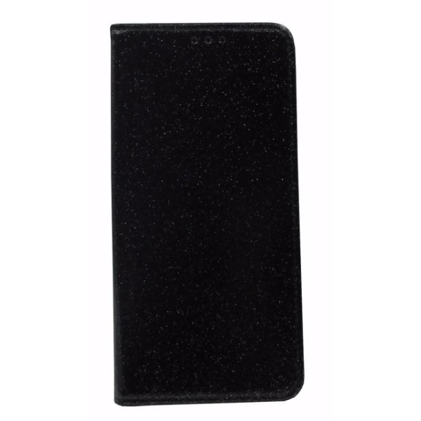 Fashion Case Θήκη Book Wallet Πορτοφόλι Με Γκλίτερ Μαύρο (Samsung Galaxy A12 & Samsung M12)