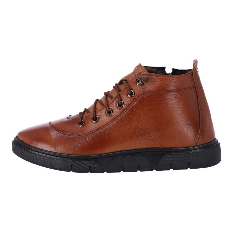 M.Seving Shoes Γυναικεία Μποτάκια Δερμάτινα Ρυθμιζόμενα με Φερμουάρ M.Seving Shoes Γυναικεία Μποτάκια Δερμάτινα Ρυθμιζόμενα με Φερμουάρ