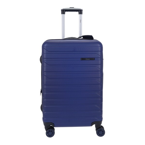 Rain RB8081 Μεσαία Βαλίτσα Σκληρή με Υψος 65 cm Durk Blue Μεσαίες Βαλίτσες