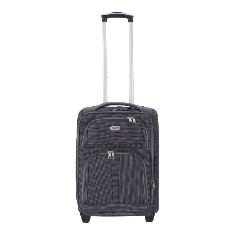 CZ&YS Βαλίτσα Καμπίνας Υφασμάτινη με Ύψος 53cm Γκρι