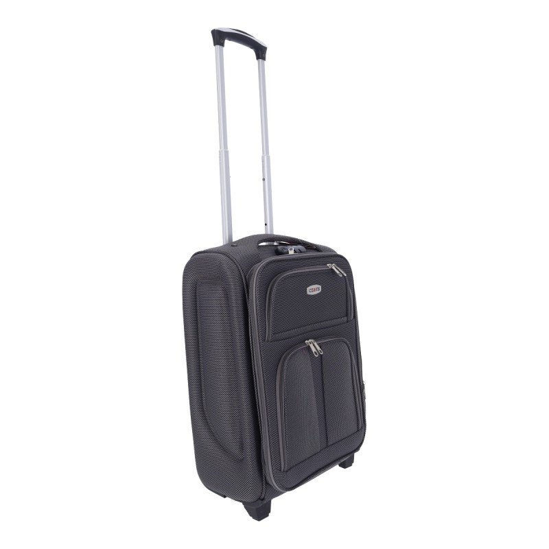 CZ&YS Βαλίτσα Καμπίνας Υφασμάτινη με Ύψος 53cm Γκρι