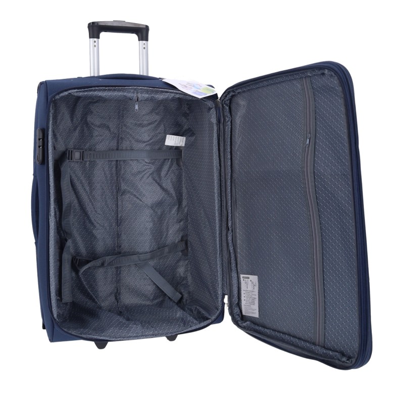 QXIANG Βαλίτσα Υφασμάτινη Ύψος 63cm Medium Μπλε