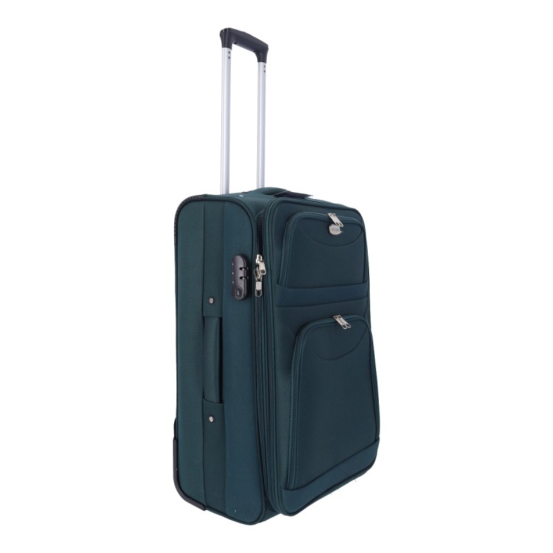 QXIANG Βαλίτσα Υφασμάτινη Ύψος 63cm Medium Πράσινο