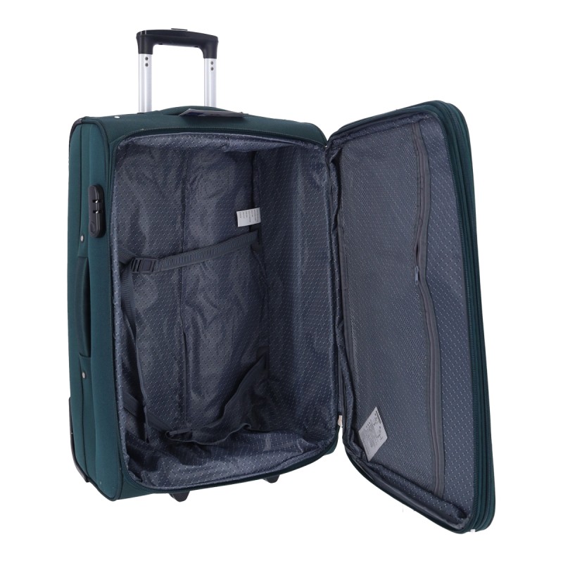 QXIANG Βαλίτσα Υφασμάτινη Ύψος 63cm Medium Πράσινο