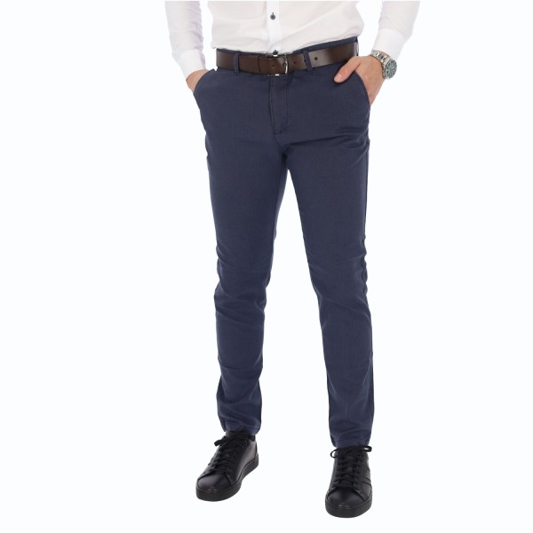 Polo Romano Men's Chino Pants in Blue Colour