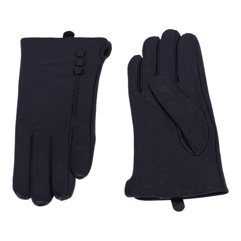 Women's Leather Gloves in Monochrome Super Q&Y