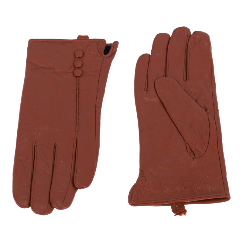 Women's Leather Gloves in Monochrome Super Q&Y