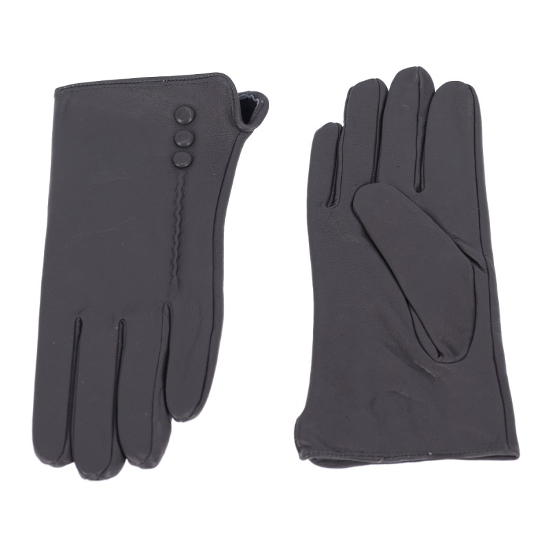Women's Leather Gloves in Monochrome Super Q&Y