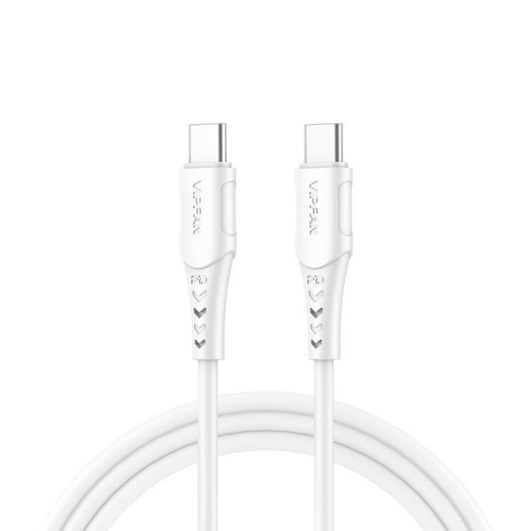 Vipfan P05 USB-C to USB-C Καλώδιο 1m Άσπρο