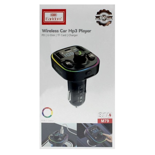 Earldom ET-M79 Φορτιστής Αυτοκινήτου Bluetooth FM Transmitter MP3