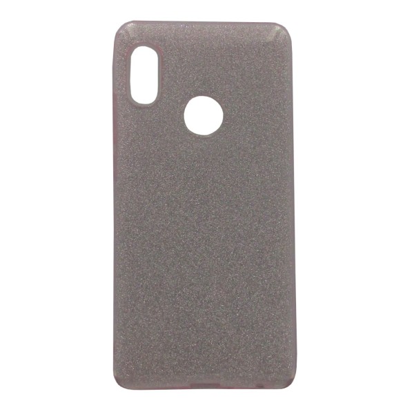 Back Cover Θήκη Σιλικόνης Με Γκλίτερ Ροζ (Xiaomi Redmi Note 6 Pro)