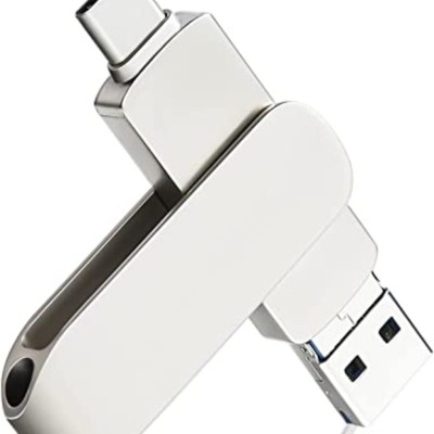 Flash Drive USB Stick 16GB Με Σύνδεση USB-A & USB-C Ασημί Flash Drive USB Stick 16GB Με Σύνδεση USB-A & USB-C Ασημί