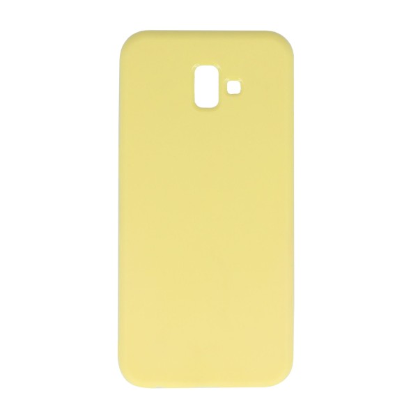 Cookover Back Cover Θήκη Σιλικόνης Ματ Κίτρινο (Samsung Galaxy J6 Plus)