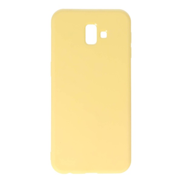 Cookover Back Cover Θήκη Σιλικόνης Ματ Κίτρινο (Samsung Galaxy J6 Plus)