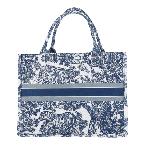 FK Clothing Bags & More 22613 Γυναικεία Τσάντα Shopper 'Ωμου White - Blue