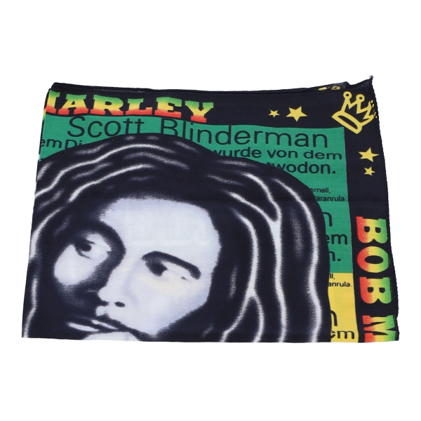 Μπαντάνα Τετράγωνη Bob Marley με Τύπωμα 52Χ52εκ Black