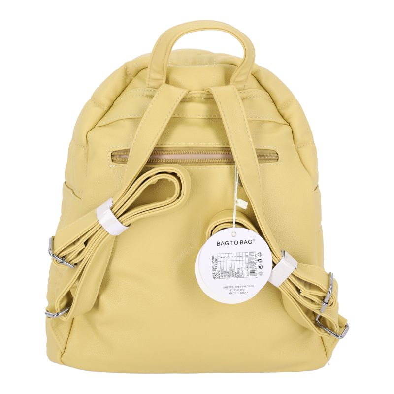 Bag to Bag Γυναικεία Τσάντα Πλάτης Δερατίνη