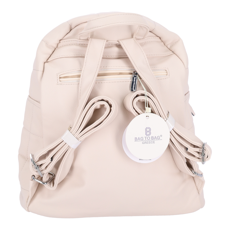 Bag to Bag Γυναικεία Τσάντα Πλάτης Δερατίνη