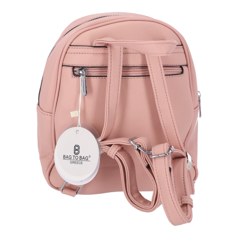 Bag to Bag QR-22016 Γυναικεία Τσάντα Πλάτης Δερματίνη