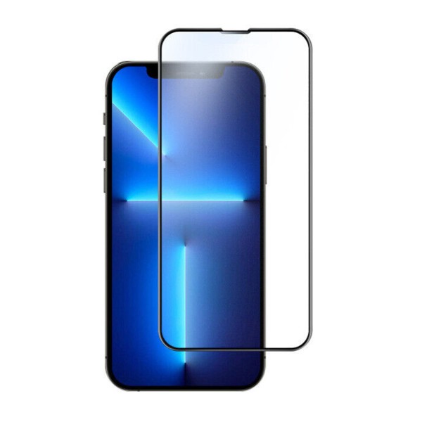 Fullscreen Tempered Glass Ματ Μαύρο (Iphone 13/ Iphone 13 Pro/ Iphone 14)