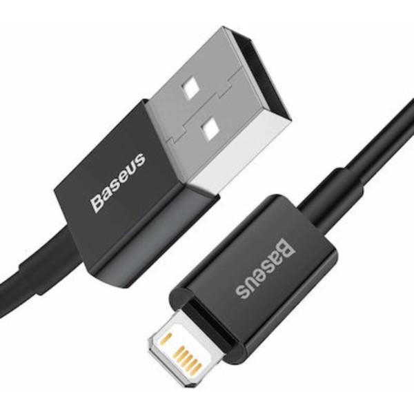 Baseus CALYS-C01 USB to Lightning Καλώδιο Φόρτισης Μαύρο 2m