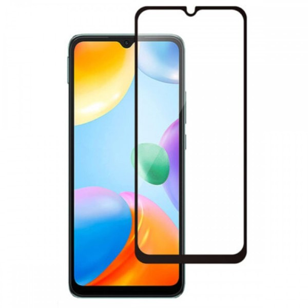Erdom Fullscreen Tempered Glass Μαύρο (Xiaomi Redmi 10C & Xiaomi Redmi 12C & Xiaomi Redmi A3 & Xiaomi Poco C40)