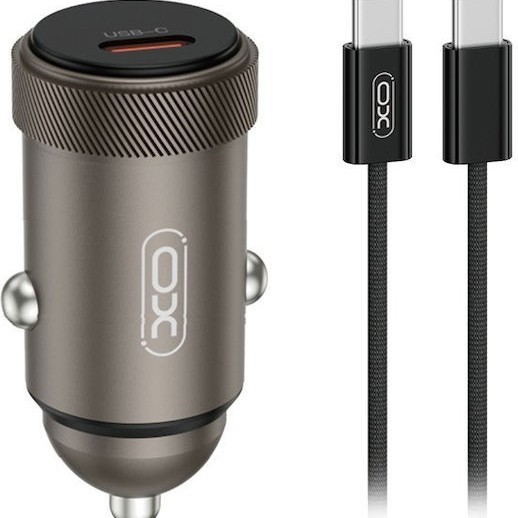 XO CC70 Φορτιστής Αυτοκινήτου Με 1 Θύρα USB-C Και Καλώδιο Type-C Σε Type-C 30W XO CC70 Φορτιστής Αυτοκινήτου Με 1 Θύρα USB-C Και Καλώδιο Type-C Σε Type-C 30W