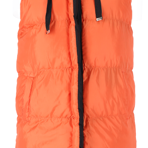For She Μακρύ Γυναικείο Αμάνικο Puffer Μπουφάν Ανοιξιάτικο - Φθινοπωρινό Πορτοκαλί For She Μακρύ Γυναικείο Αμάνικο Puffer Μπουφάν Ανοιξιάτικο - Φθινοπωρινό Πορτοκαλί