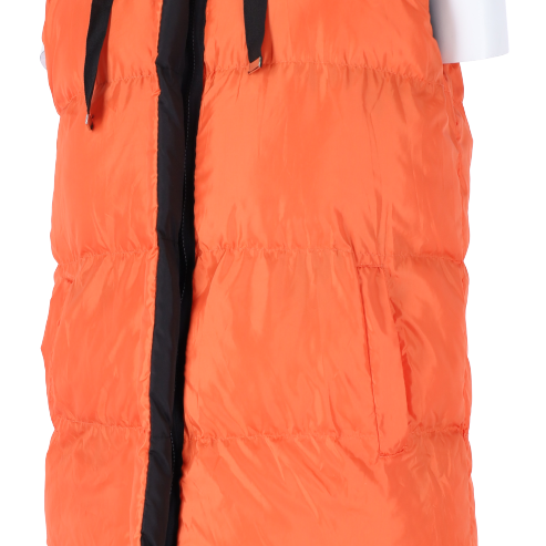For She Μακρύ Γυναικείο Αμάνικο Puffer Μπουφάν Ανοιξιάτικο - Φθινοπωρινό Πορτοκαλί For She Μακρύ Γυναικείο Αμάνικο Puffer Μπουφάν Ανοιξιάτικο - Φθινοπωρινό Πορτοκαλί