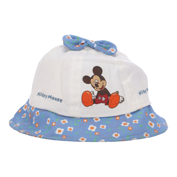 Stamion 1810 Micky Mouse Size 48 Παιδικό Καπέλο Bucket Υφασμάτινο Λευκό- Μπλε
