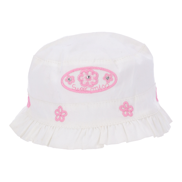 Stamion 12932 Size 46 Παιδικό Καπέλο Bucket Υφασμάτινο Λευκό