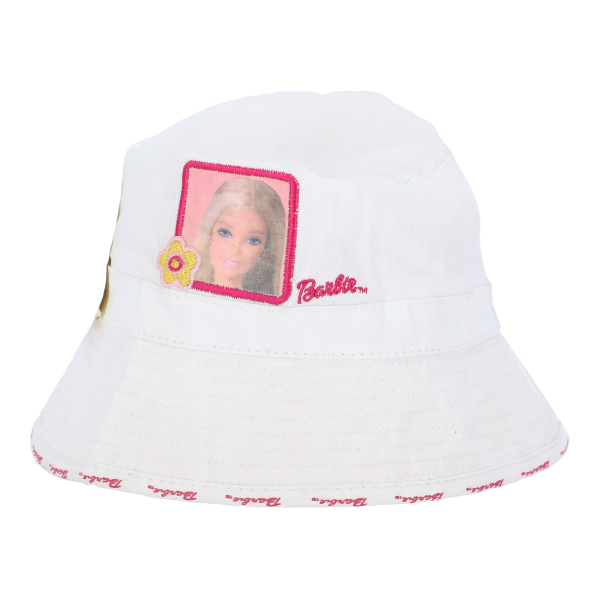 Stamion Barbie Size 48 Παιδικό Καπέλο Bucket Υφασμάτινο Άσπρο