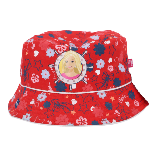 Stamion M14042 Barbie Size 54cm Παιδικό Καπέλο Bucket Υφασμάτινο Red