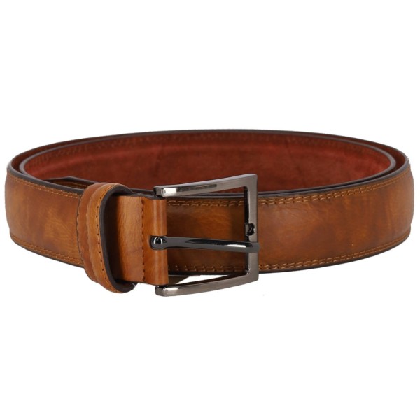 Vera Pelle Belt Ανδρική Ζώνη Δερμάτινη σε Ταμπά Χρώμα