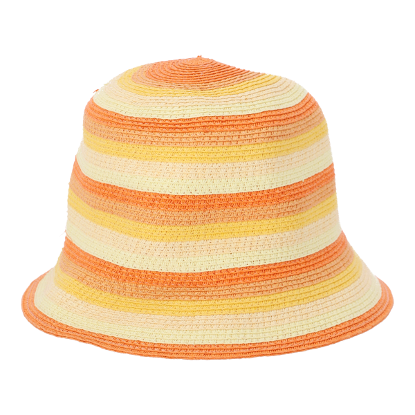 Stamion Παιδικό Ψάθινο Καπέλο σε Πορτοκαλί Χρώμα