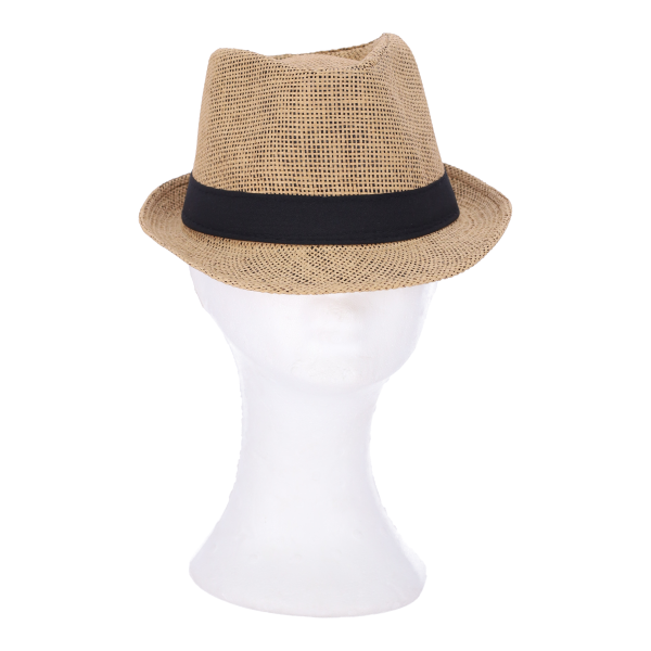 Unisex Ψάθινο Καπέλο με Κορδέλα