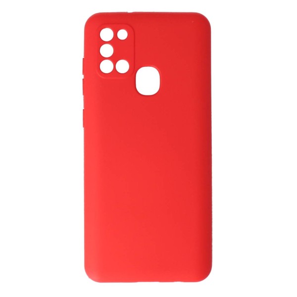 Siipro Back Cover Θήκη Silicone Case Κόκκινο (Samsung Galaxy A21s)