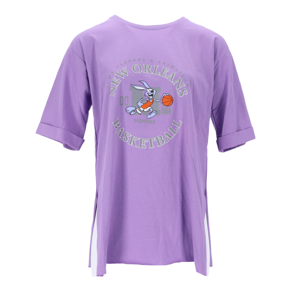 Baby Lady Γυναικεία T-shirt New Orleans Basketball Μωβ
