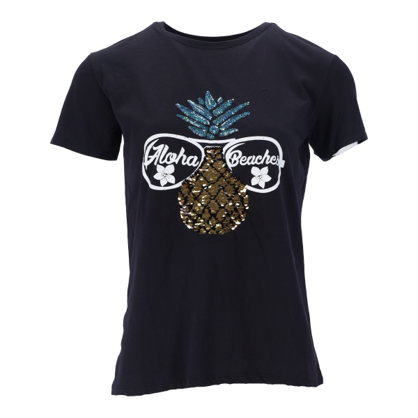 Ontu Collecion Γυναικείο T-Shirt Κοντομάνικο με Σχέδιο Γυναικεία Ρούχα