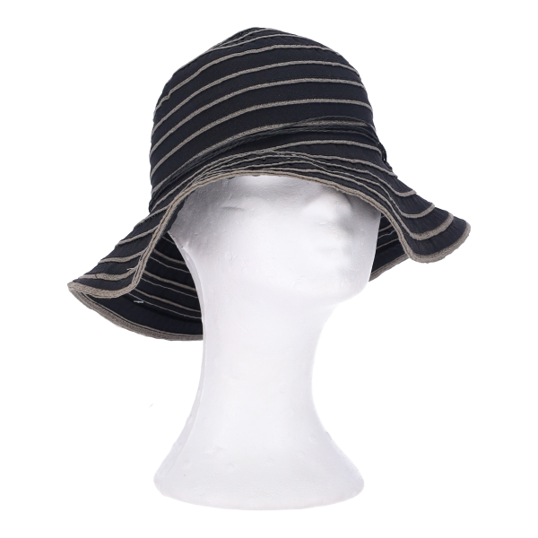 Καπέλο Γυναικείο Υφασμάτινο Καβουράκι Μαύρο Χρώμα 57cm