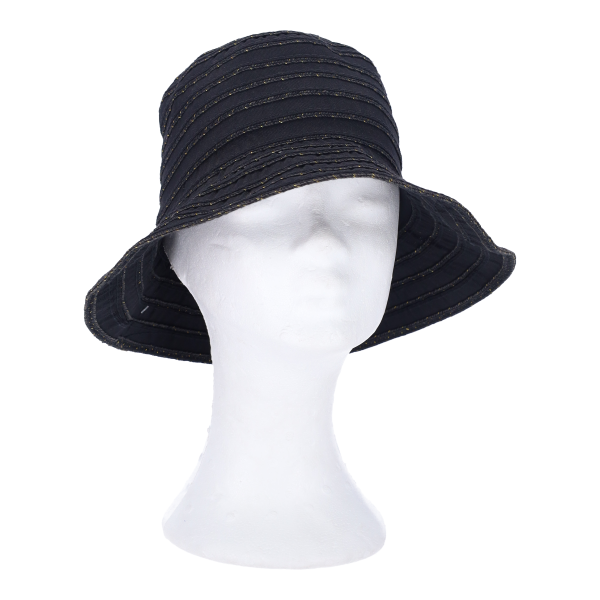 Γυναικείο Καπέλο Υφασμάτινο Σε Μαύρο Χρώμα