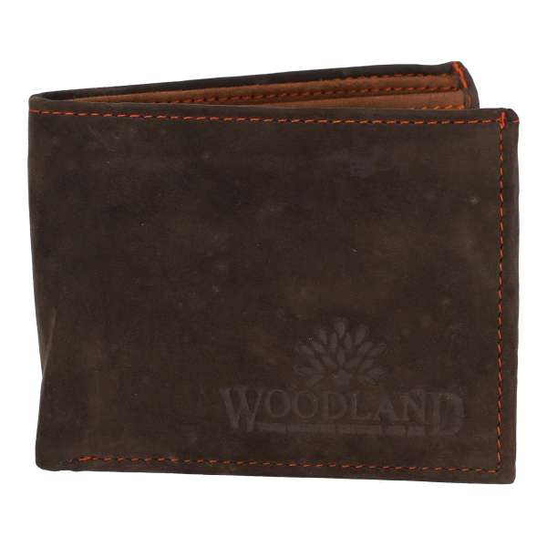 Woodland Ανδρικά Πορτοφόλια Suede Καστόρινο Λαδί